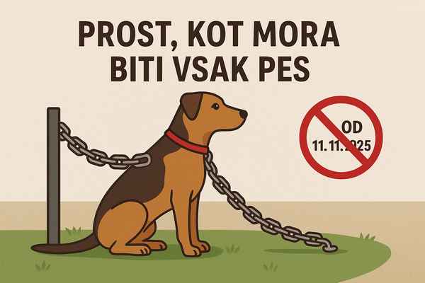 Popolna prepoved trajnega privezovanja psov